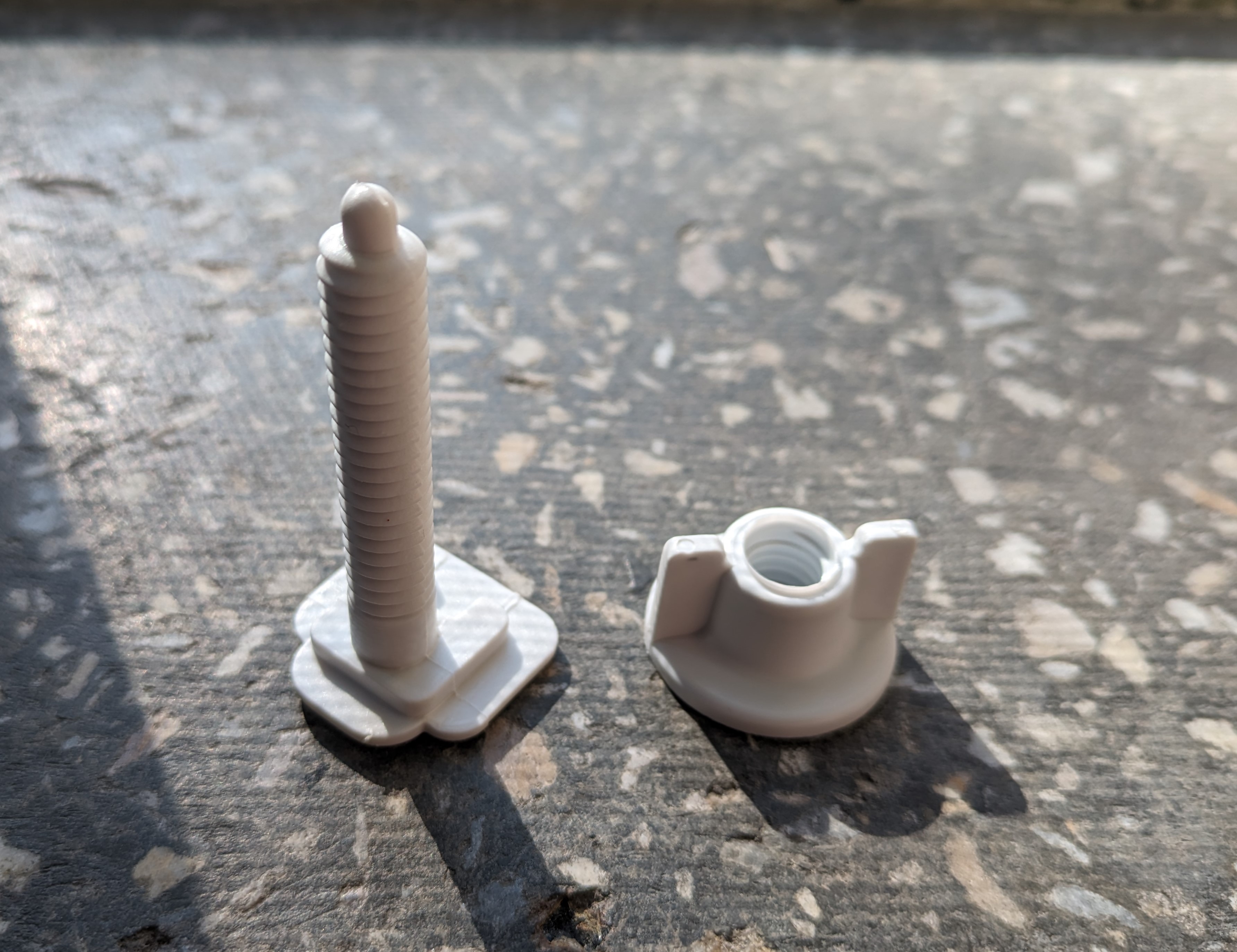 Toilet seat bolt and nut by lukas89one Download free STL model