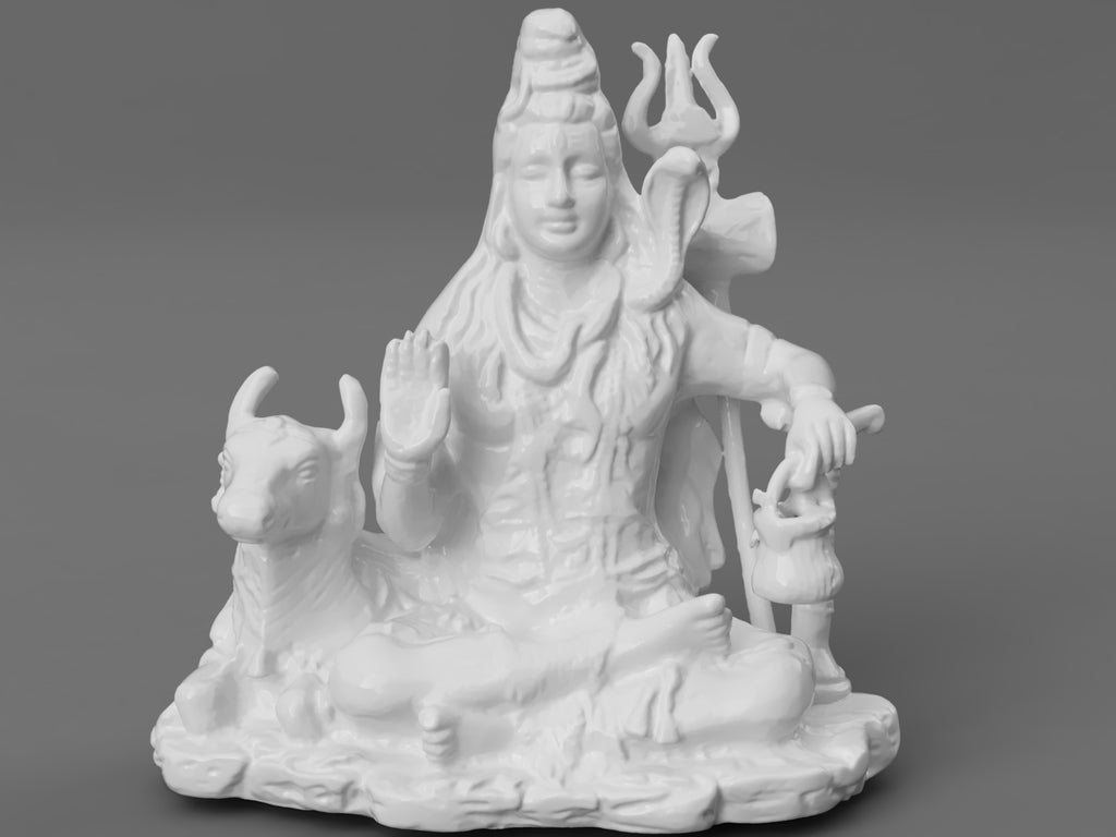 Shiva - The Lord of Cattle, Sitting In Meditation
