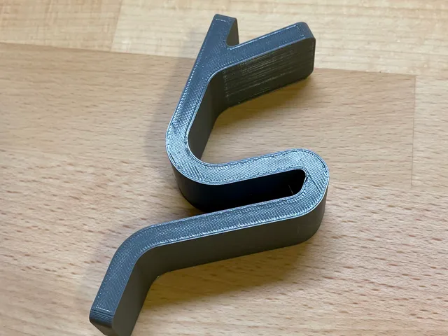 Squiggle Coat Hook No Holes