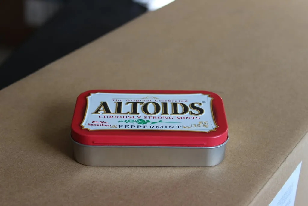 Vintage ALTOIDS Great Britain Tin INSERT Original Peppermint Empty