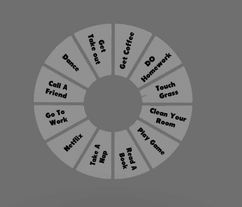Wheel of Choices by EPX | Download free STL model | Printables.com