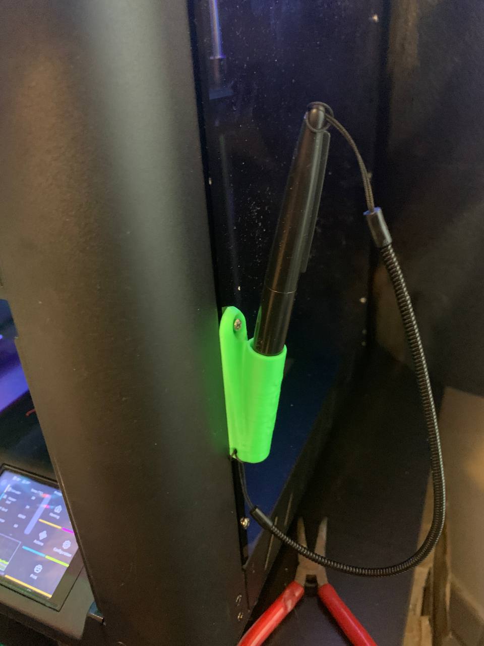Touch screen pen holder for Kingroon KLP1