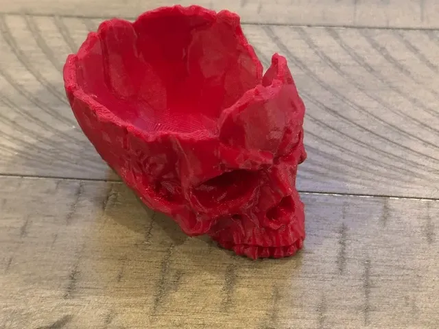 Low Poly Skull Bowl