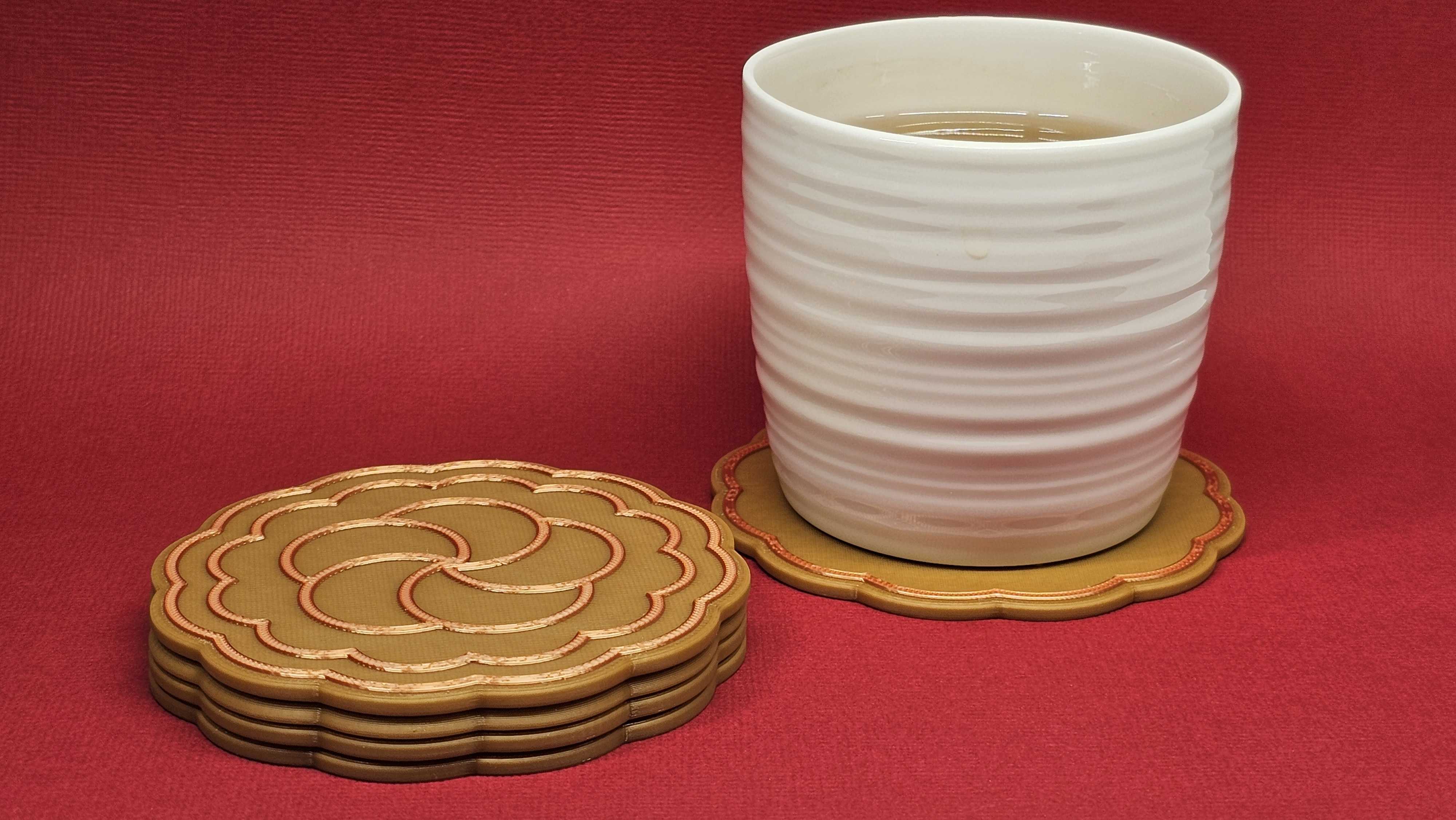 Mooncake Coasters | Mid-Autumn Festival | Chinese holiday | "Moon Cake Day"