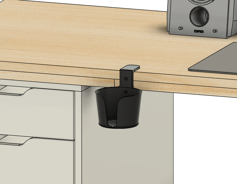 table top cup holder by Ujang Karnadi Download free STL model