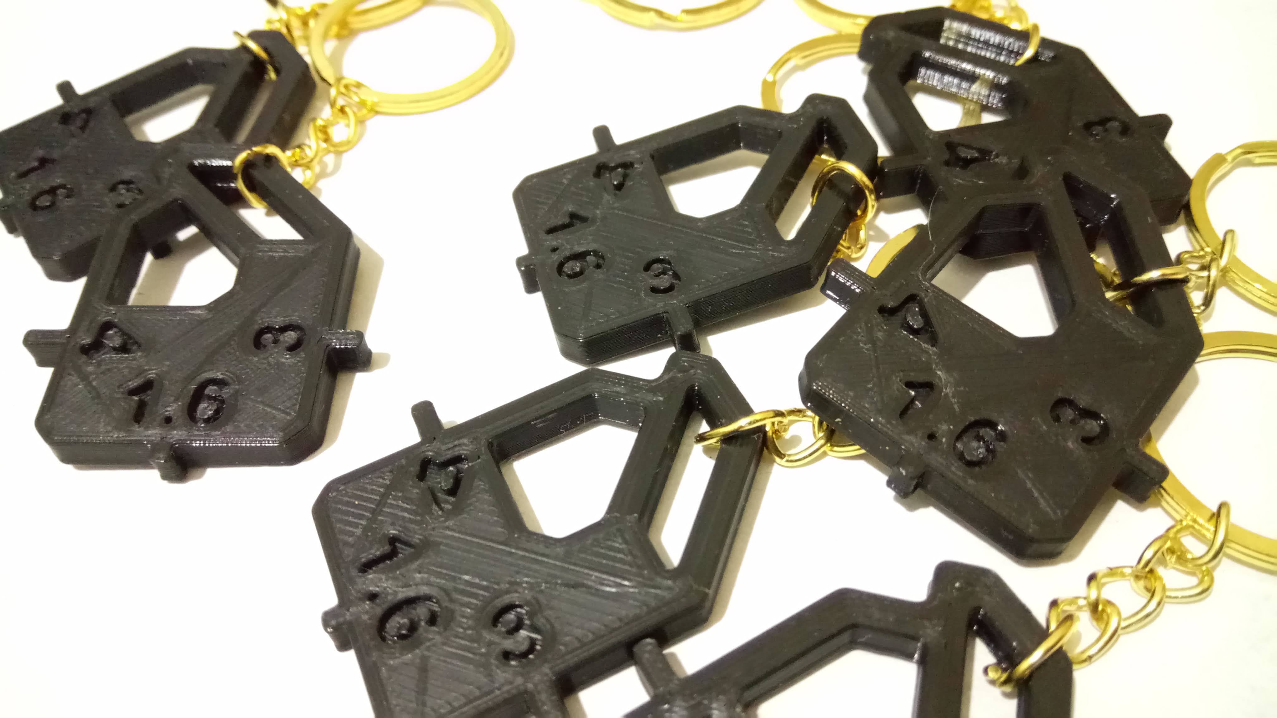 Tire Tread Depth Gauge (Keychain)