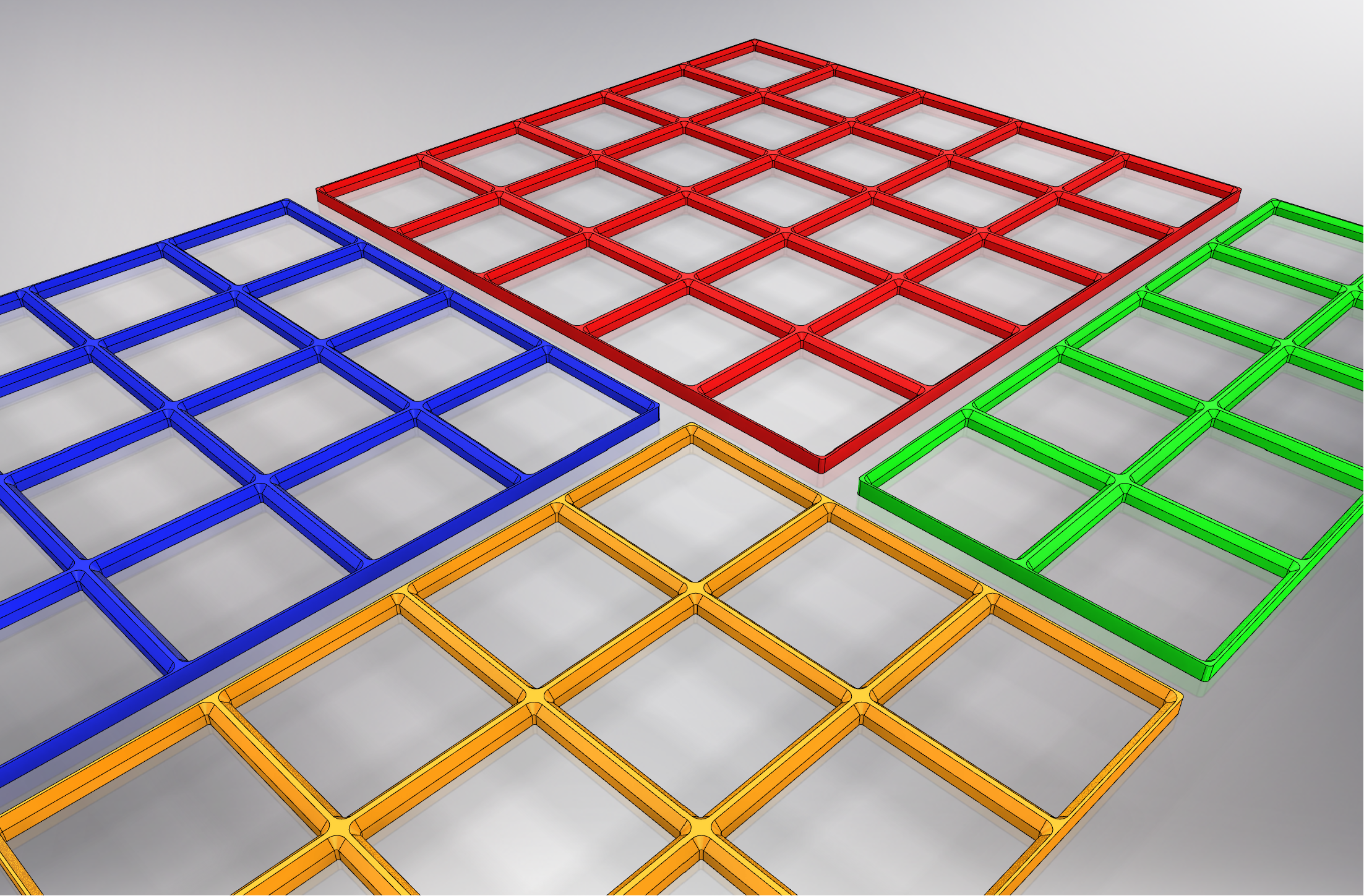 Gridfinity Superlight Baseplates 3D model thumbnail