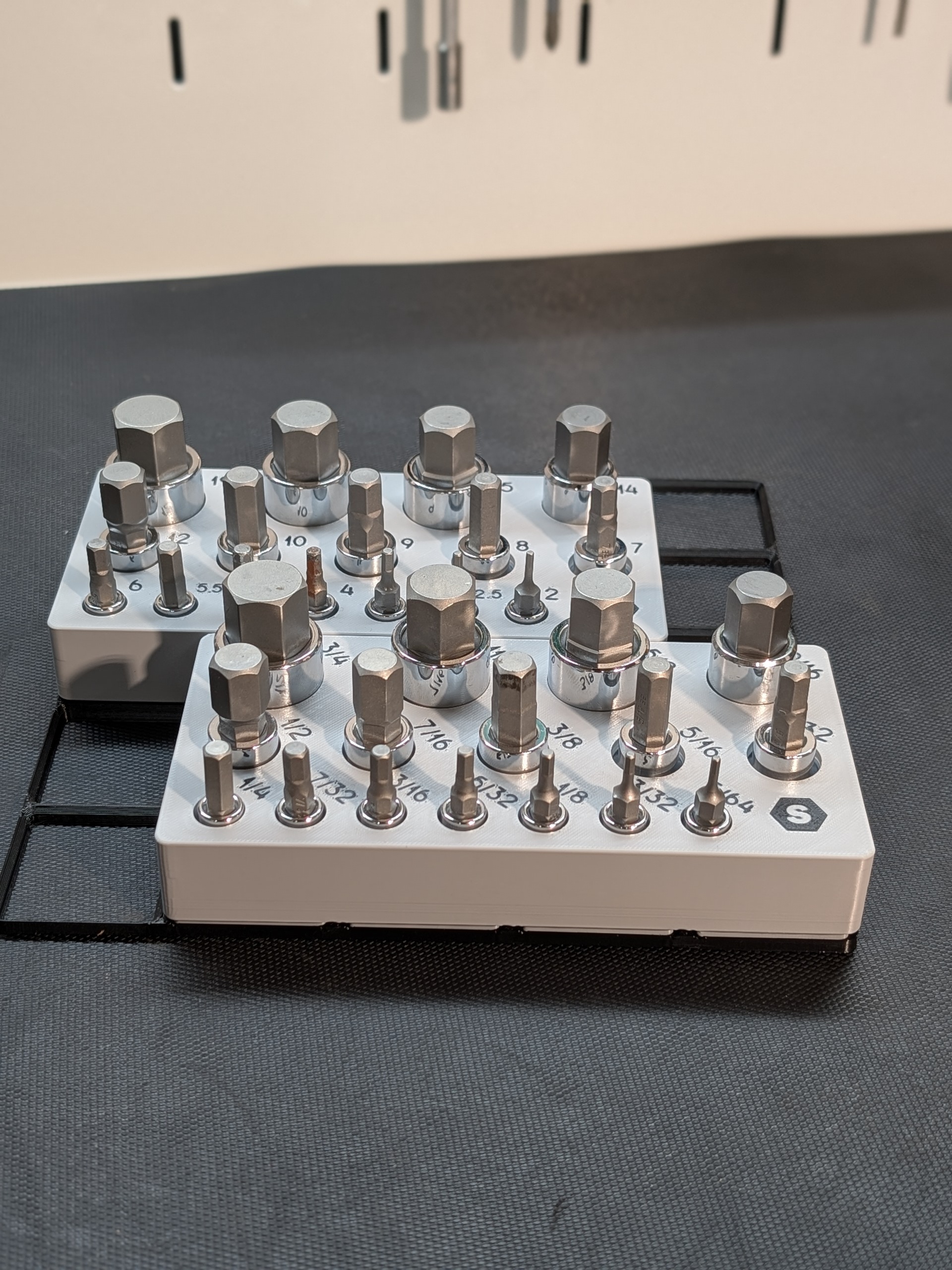 Lexivon Master Hex Bit socket organizer for Gridfinity
