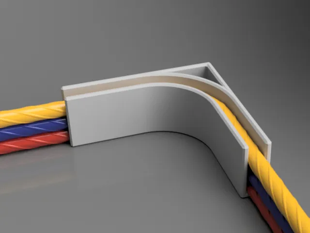 Parametric corner cable holder (90degrees)