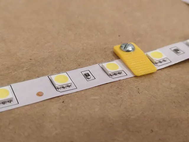 Parametric LED strip holder