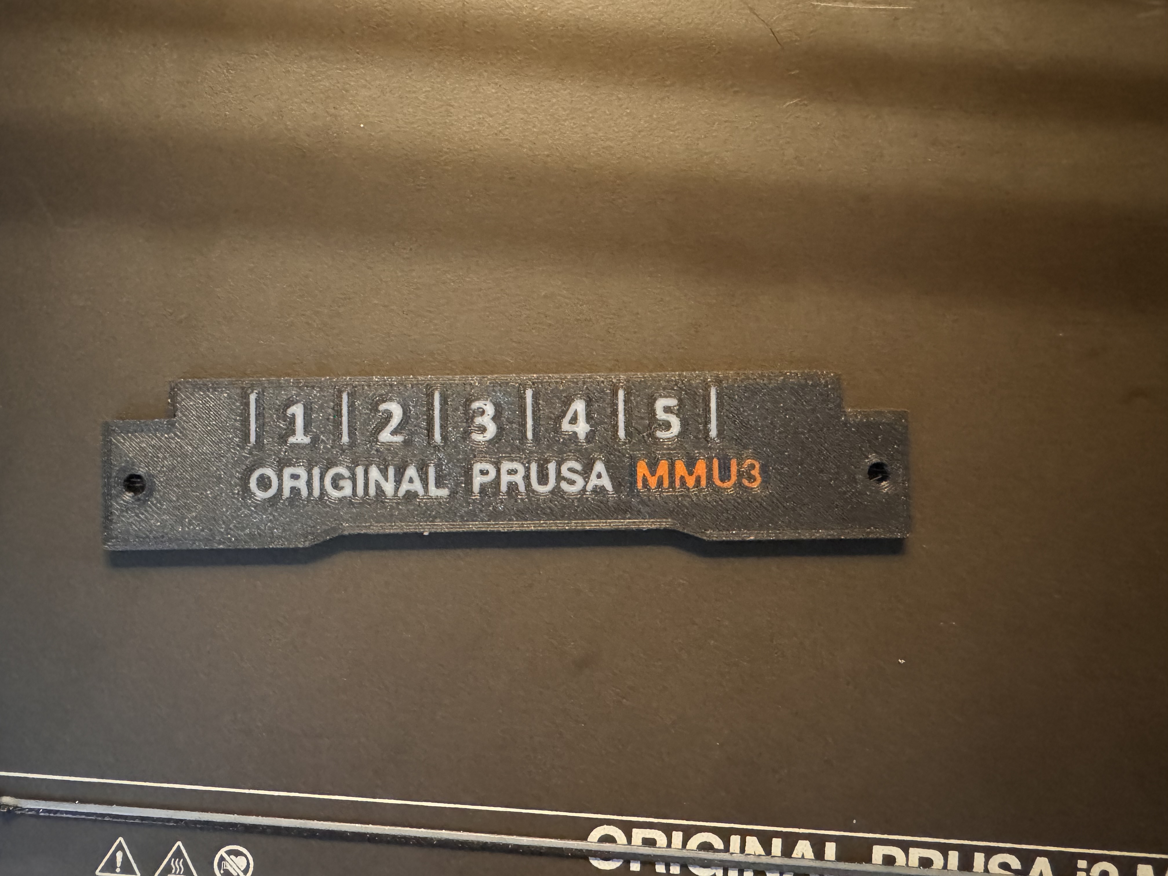 MMU3 Label Plate