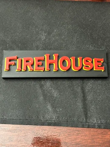 Firehouse 80's Band Sign