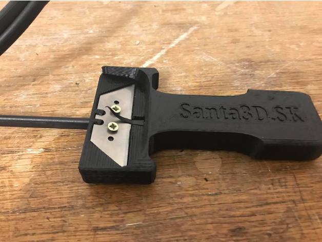Simple optical cables stripper tool.
