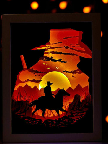 Cowboy lightbox