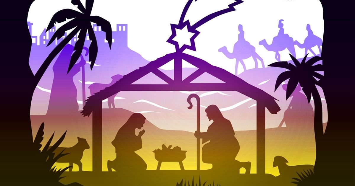 Birth of Jesus lightbox by tecnoculebras | Download free STL model ...