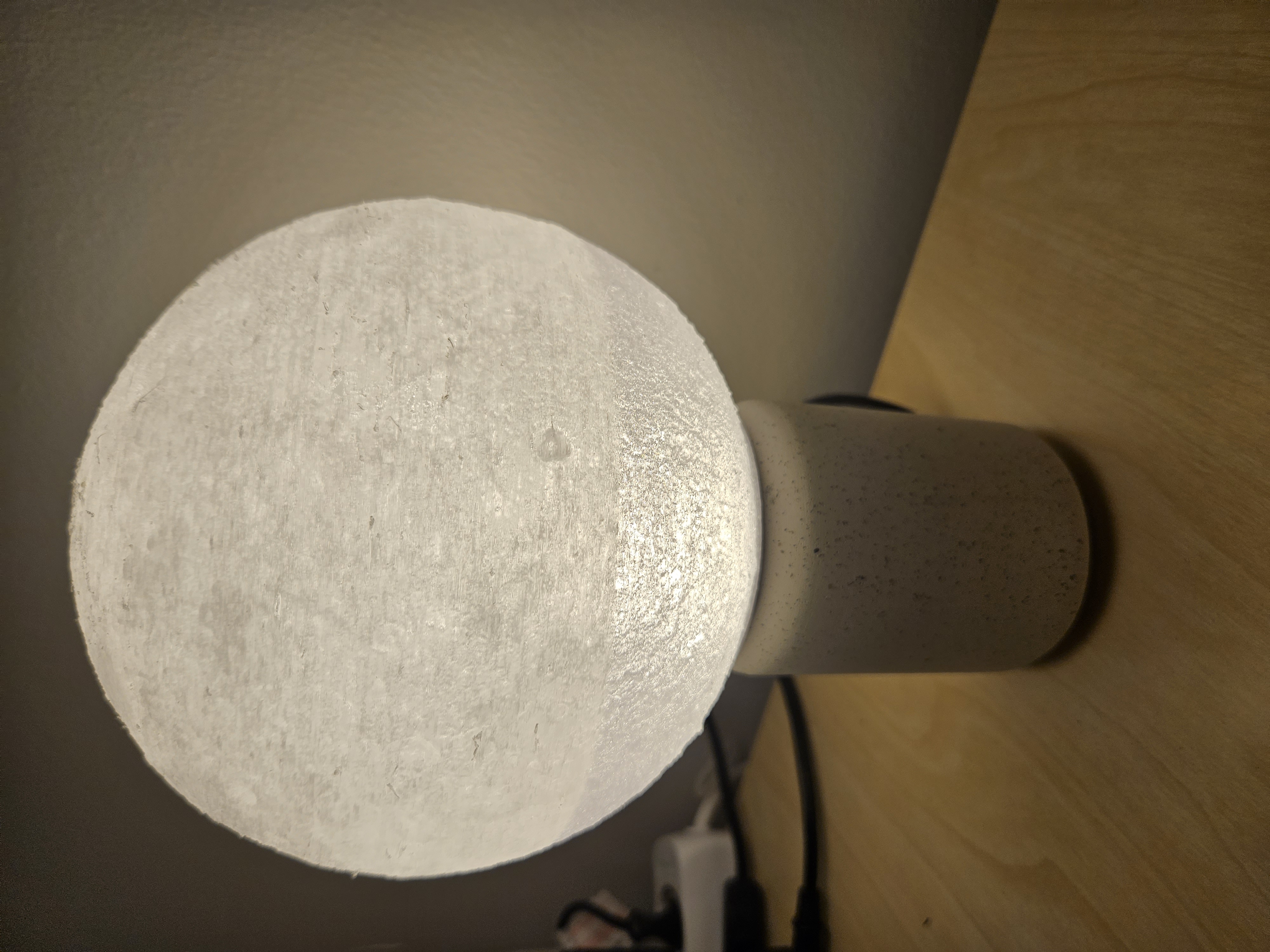 Adapter of Litophane Moon to Mini Tube Table Light
