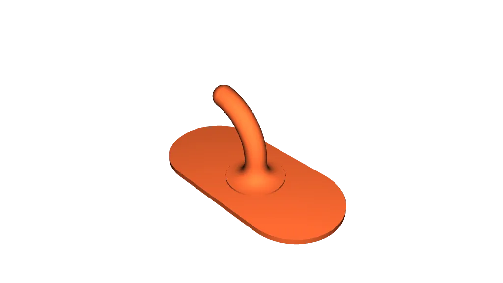 Adhesive Hook / Klebehaken by JAV3D, Download free STL model