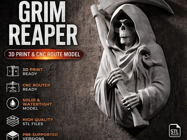 Grim Reaper Bust Relief #RoZ