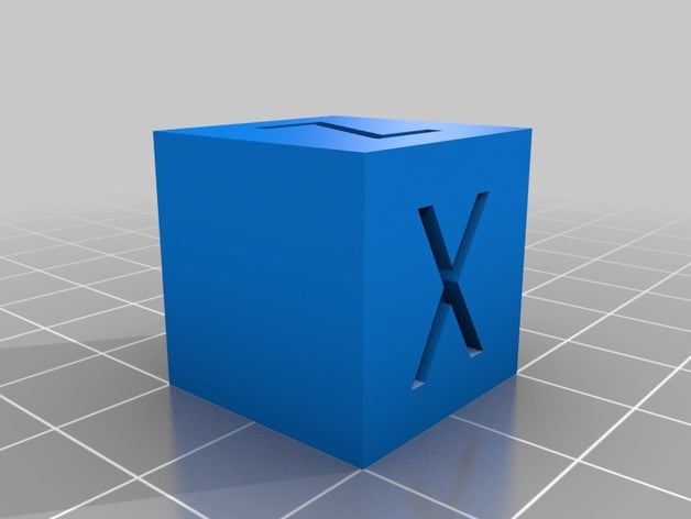 axes calibrage cube-xyz for 3d printers