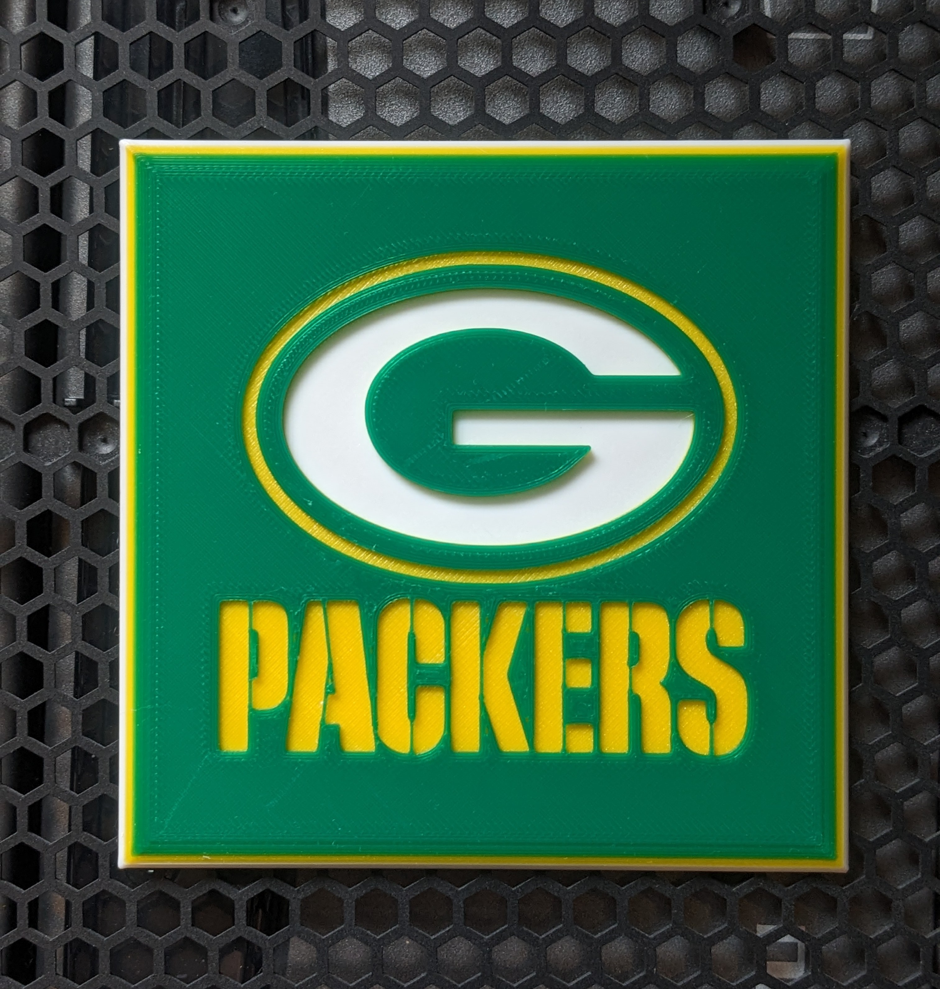 Green Bay Packers Stencil Coaster By Equinox21 Download Free STL 