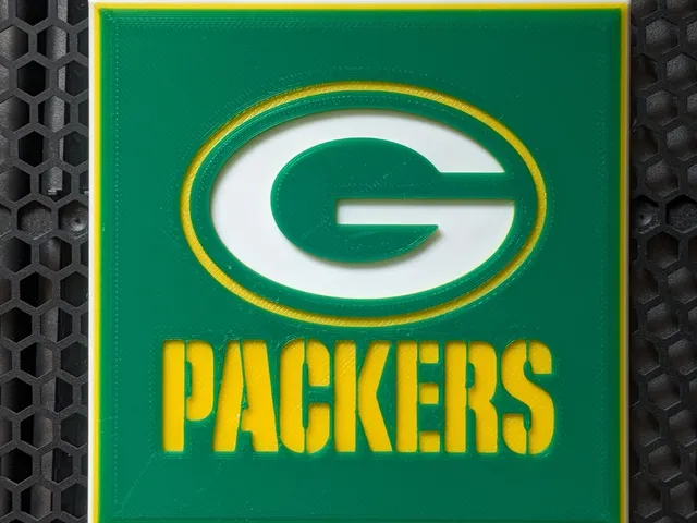 Green Bay Packers Stencil Coaster