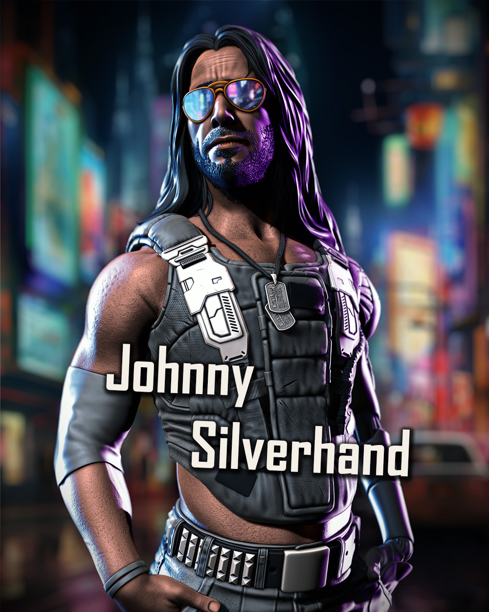 Johnny Silverhand (pre-supported) by Eastman | Printables Store