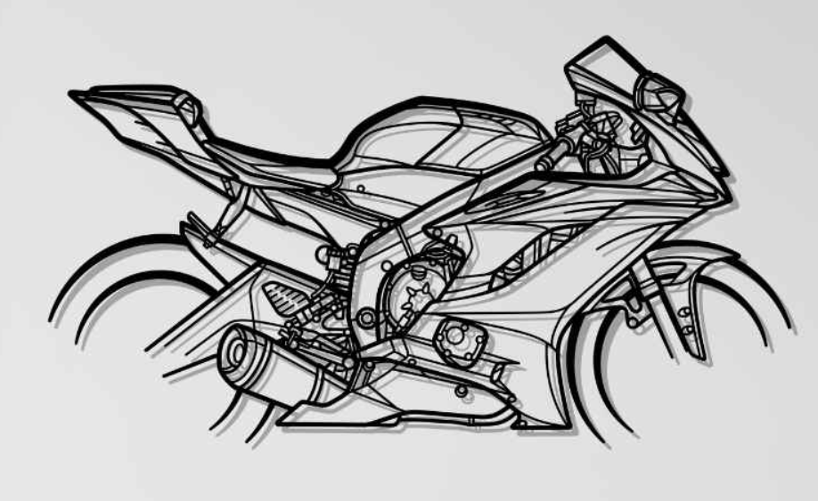 Yamaha YZF-R6 2018 Wall Art