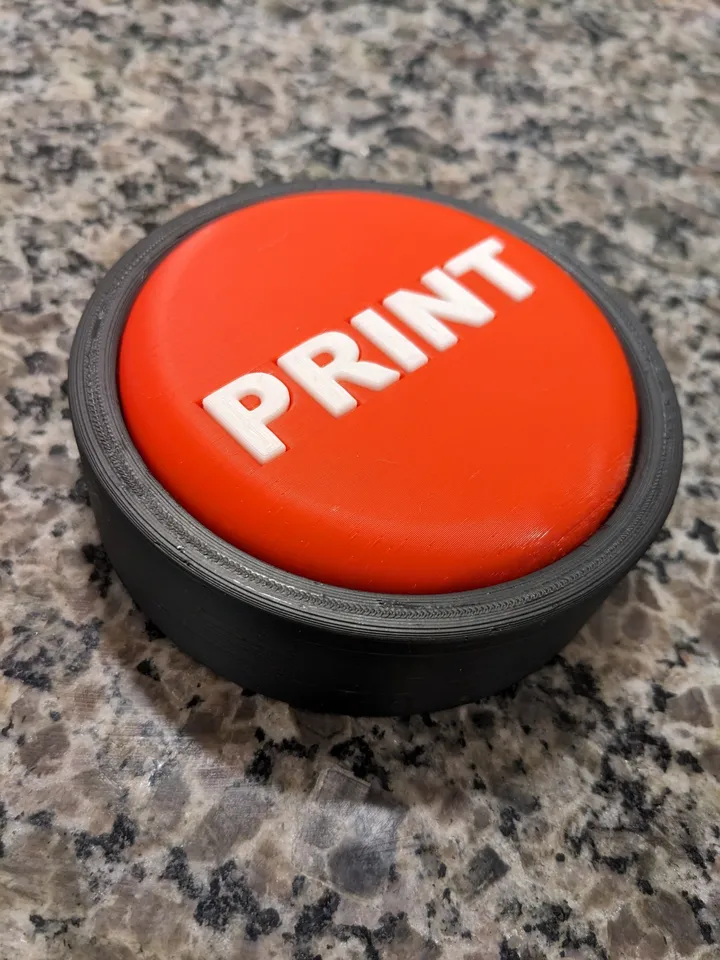 Git Gud Button by P ratt, Download free STL model