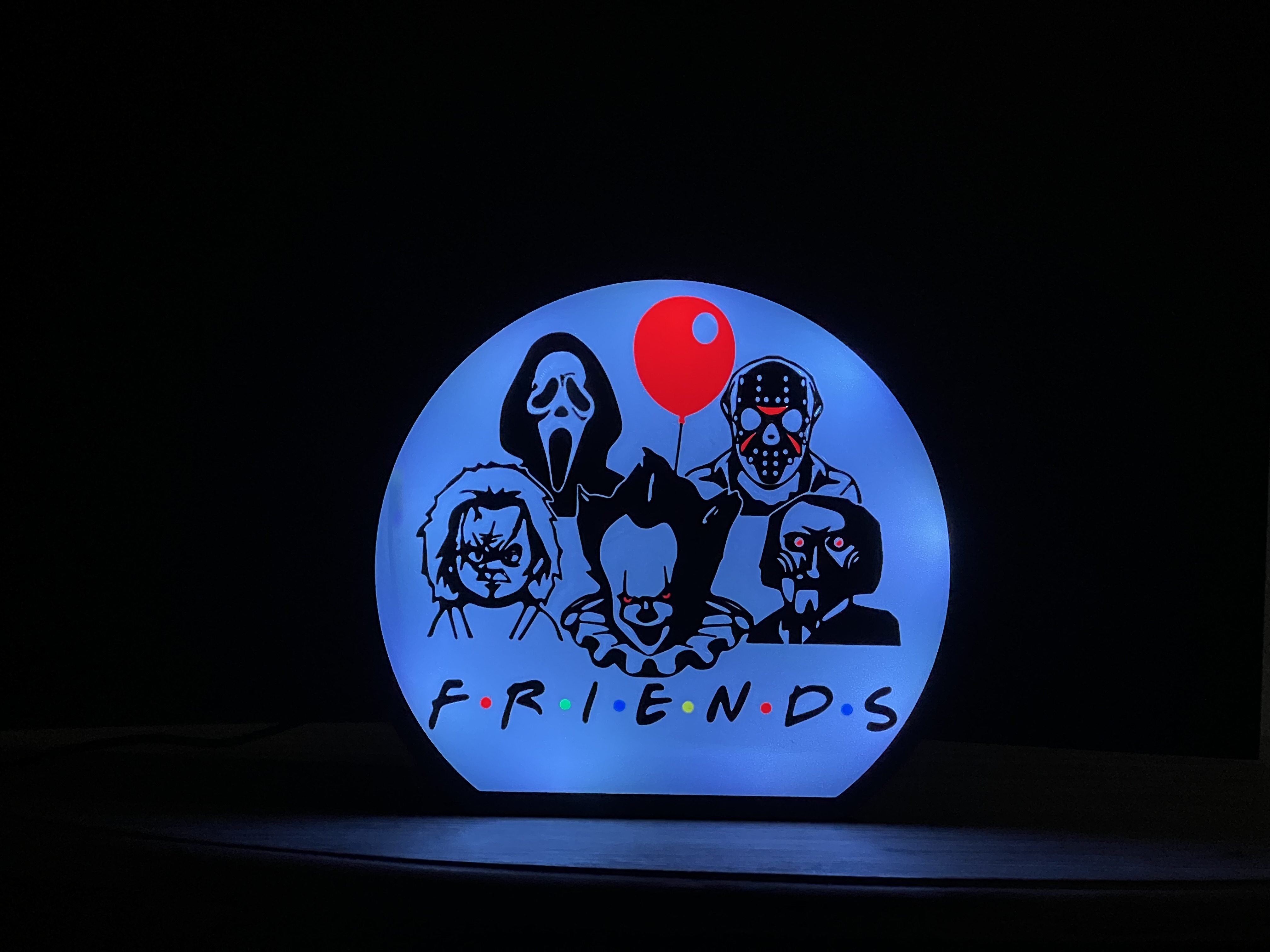 Horror Movie Friends Light Box