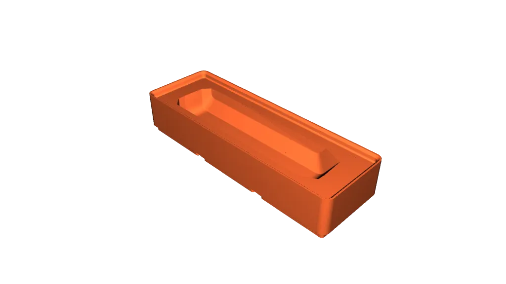 Gridfinity 1x3 Flipper Zero holder (with and without the