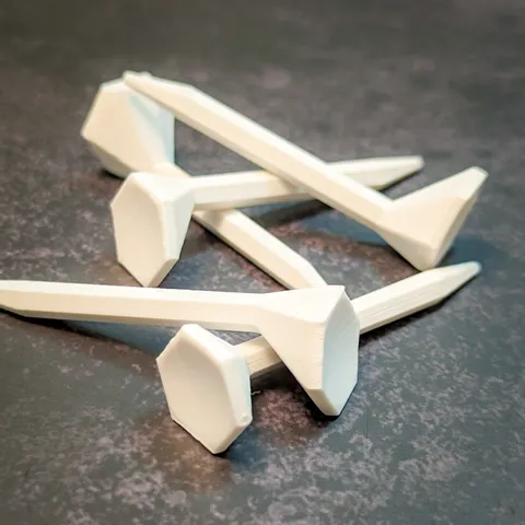Golf Tee - Low Poly Design - Easy to print