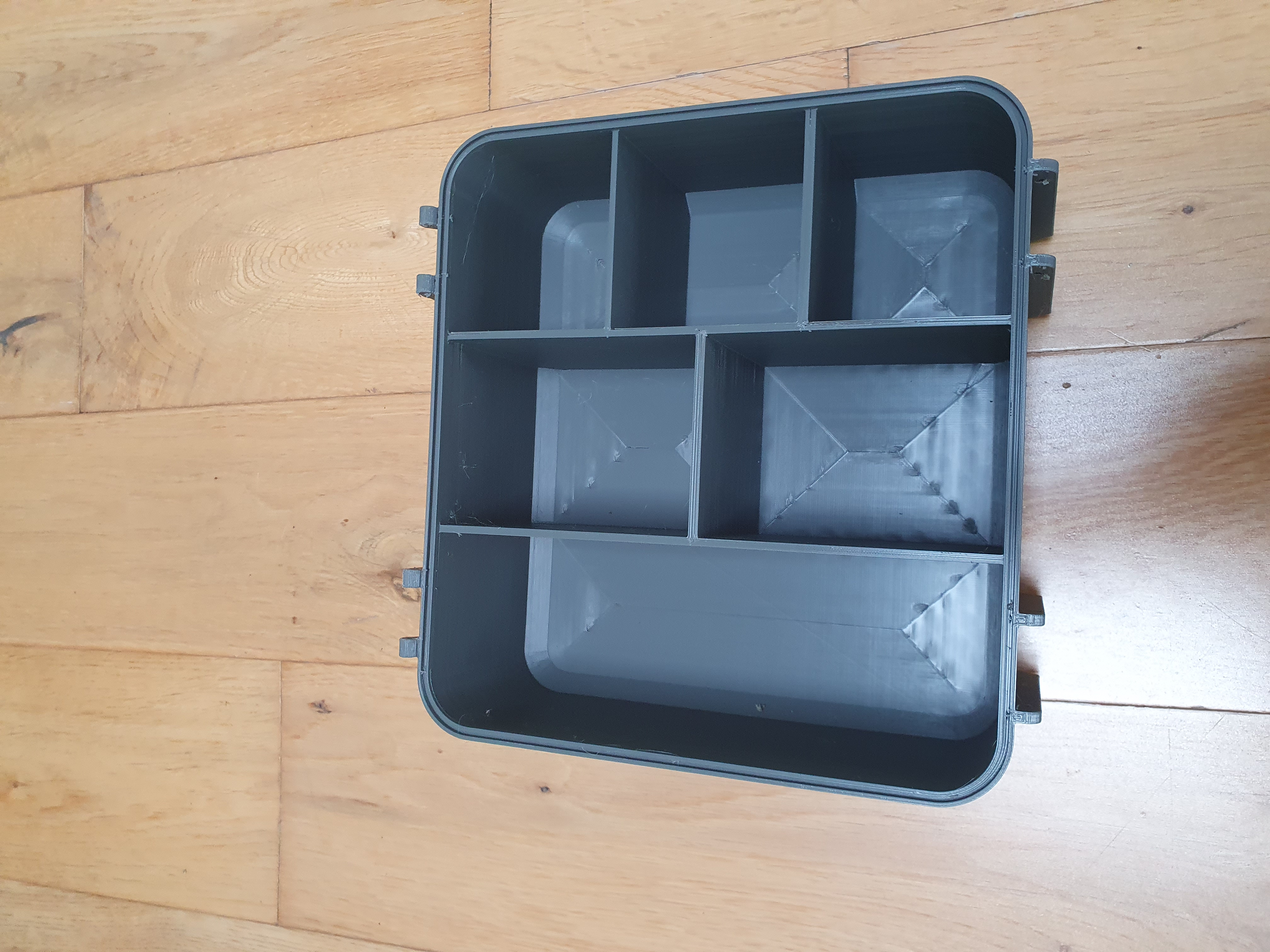 Tool Box Base Medium with Divider 6 Vertical Compartments