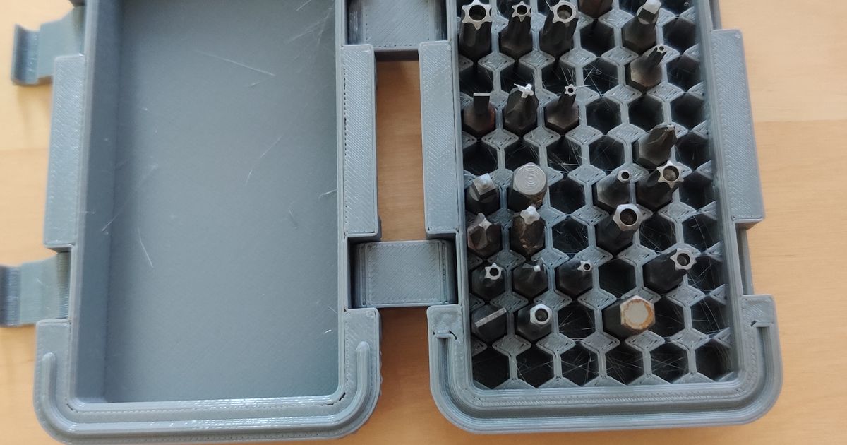 Hex bit box by Reverder | Download free STL model | Printables.com