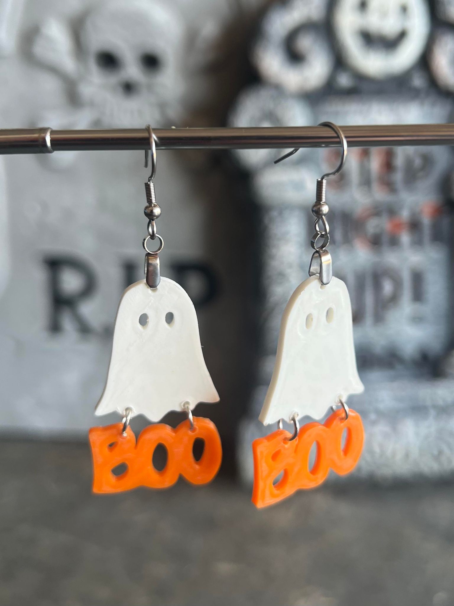 Cute Ghost Boo Dangle Earring by ThunderClap | Download free STL model ...