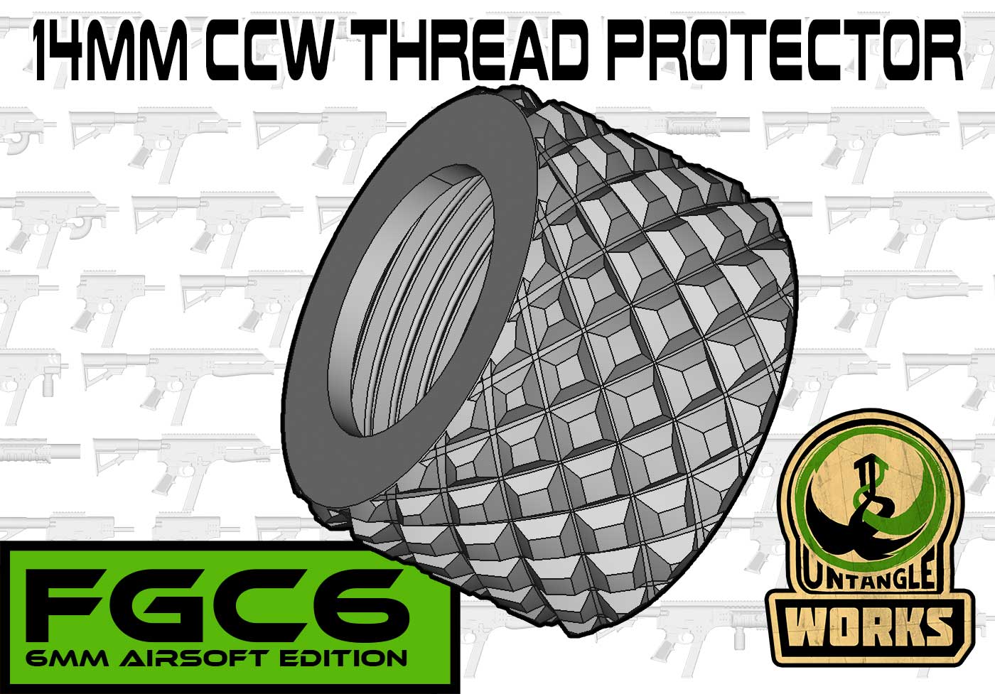FGC-6: thread protector for 14mm CCW for airsoft