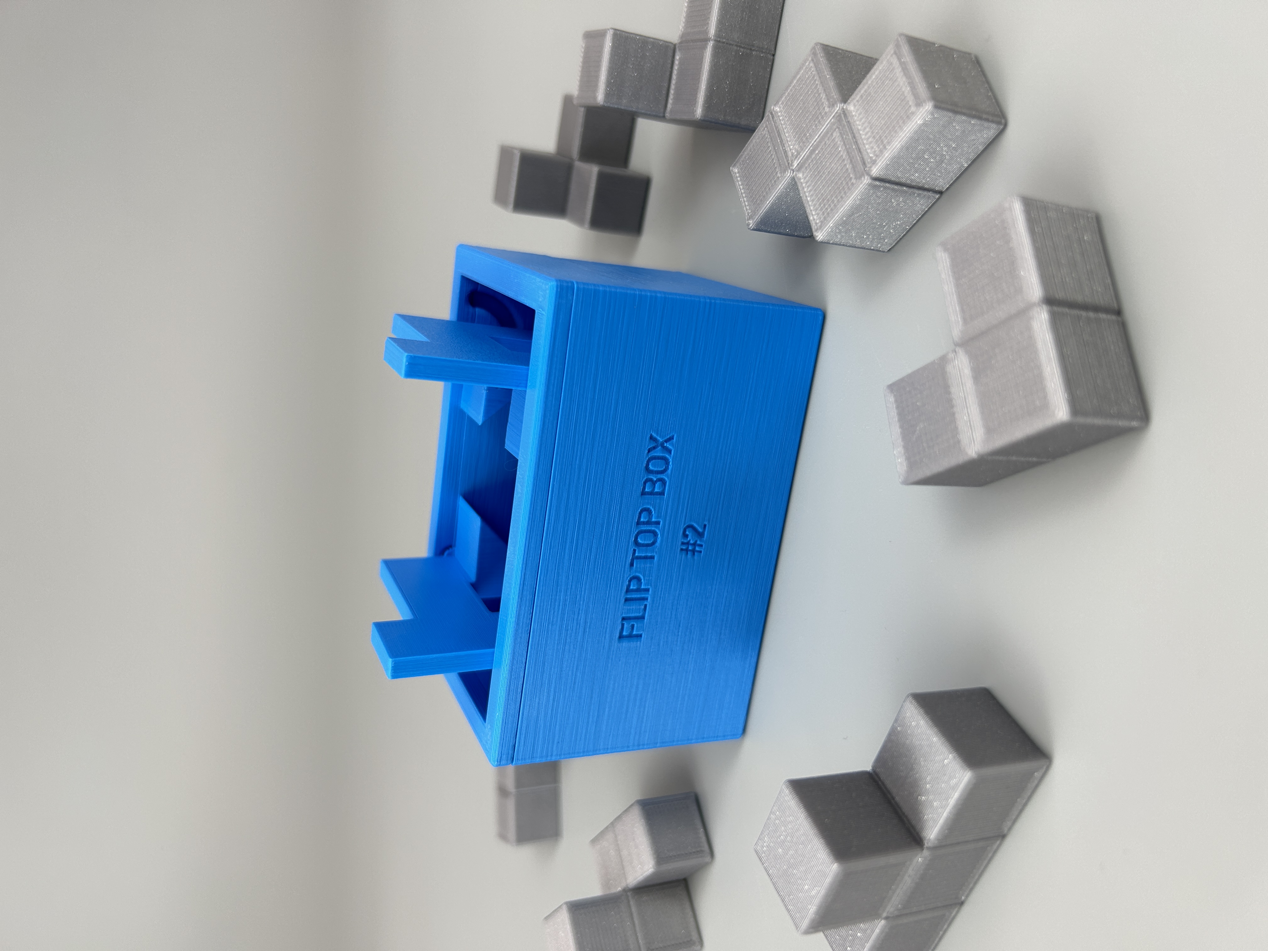 Flip top box series puzzles by filarte3d download free stl model