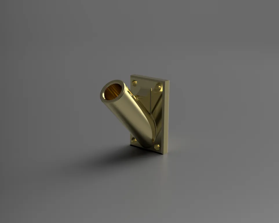 Flag Pole Holder by clark peterson, Download free STL model