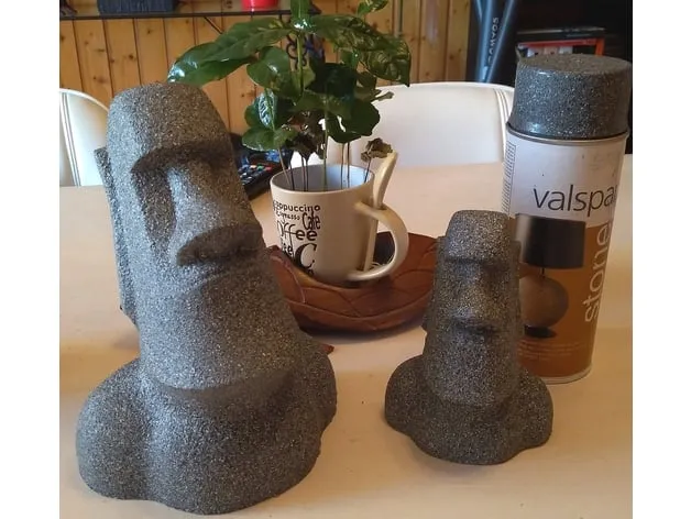 Free STL file Emoticon moai 🗿・3D printing template to download・Cults