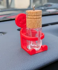 Discreate Wheel Air-tag Holder, Also an Essential Oil Car Air Freshener  (Car Theft Prevention) by nurettin aslan, Download free STL model