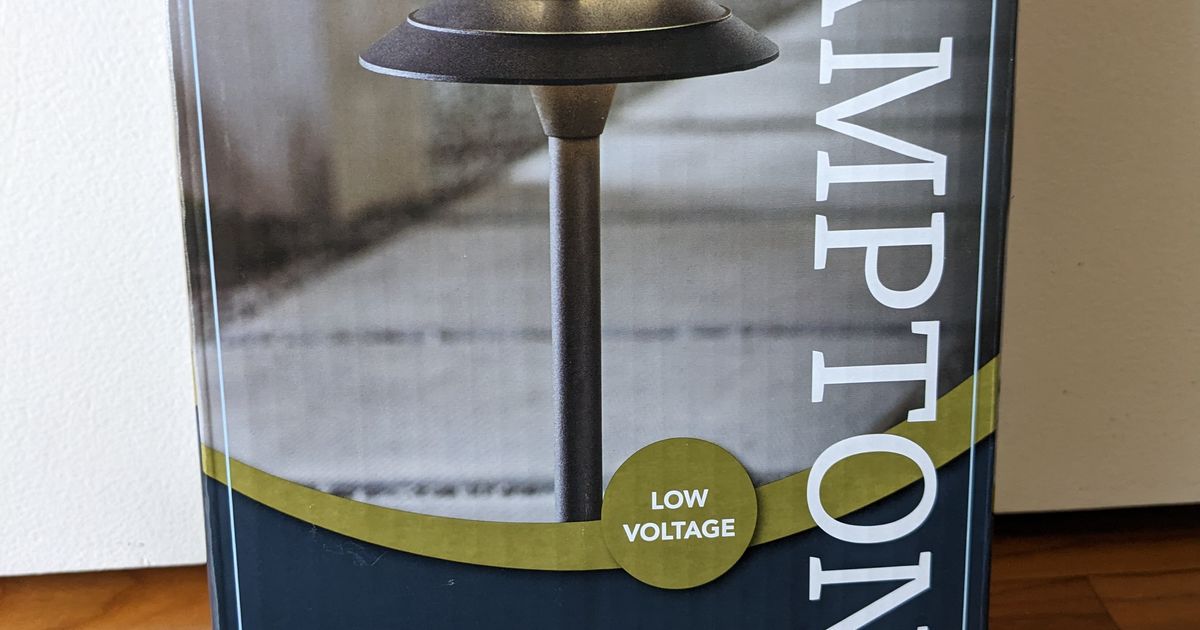Hampton Bay LED Pathway Light replacement cap support by Polymorphic