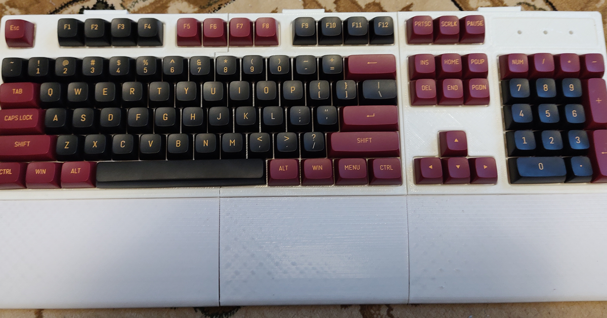Mechanical Keyboard - MECH-104 (modified) by az4521 | Download free STL ...