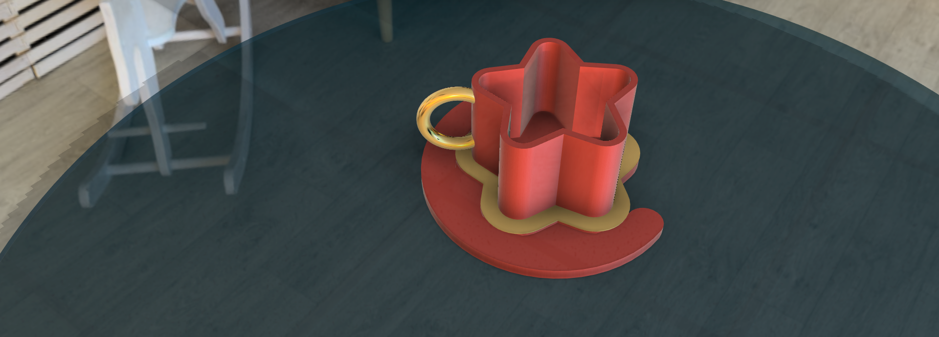 Celestial Harmony 3D Star Mug and Plate Set