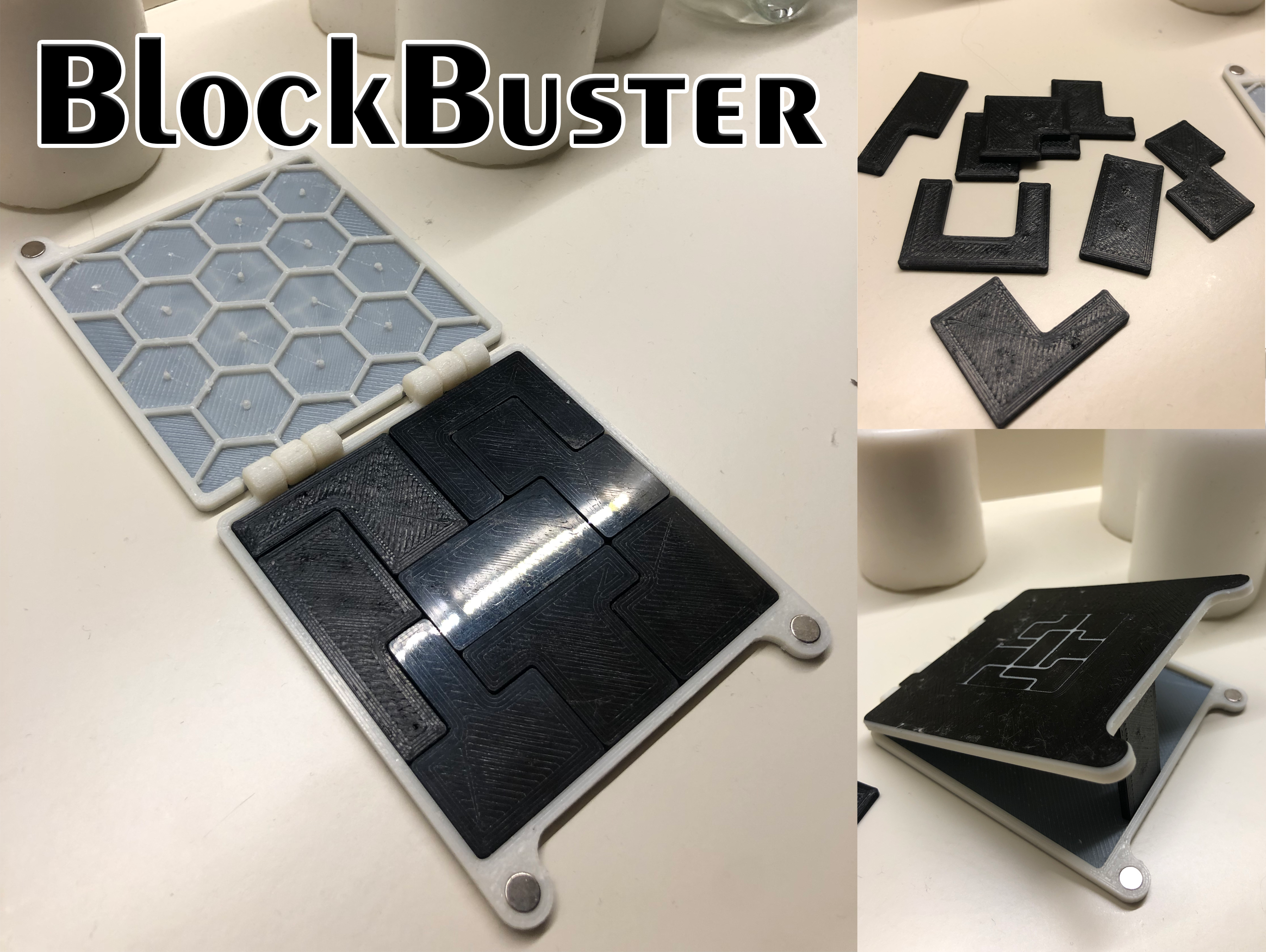 BlockBuster puzzle by Maksim Goloburda, Download free STL model