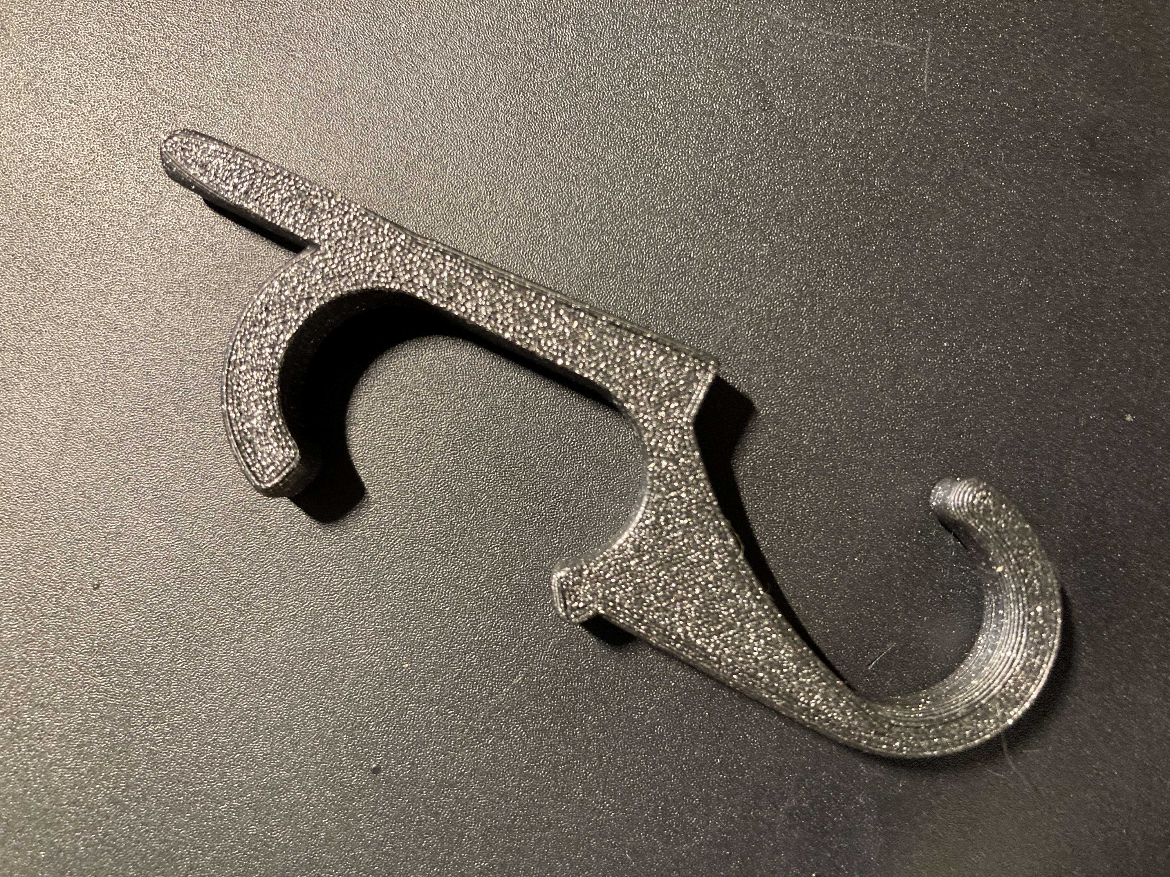 Snap-on wardrobe double hook
