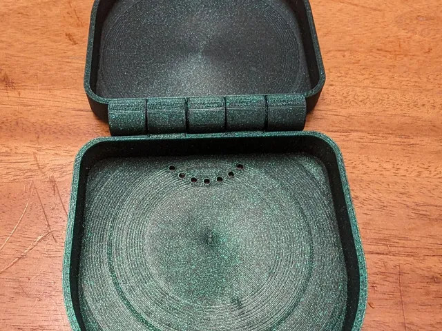 Hinged Retainer Case with Magnetic Closure