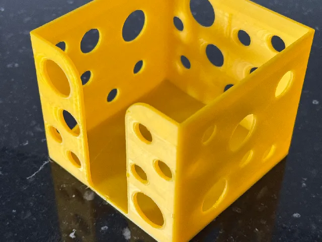 Sliced cheese container box (swiss style)
