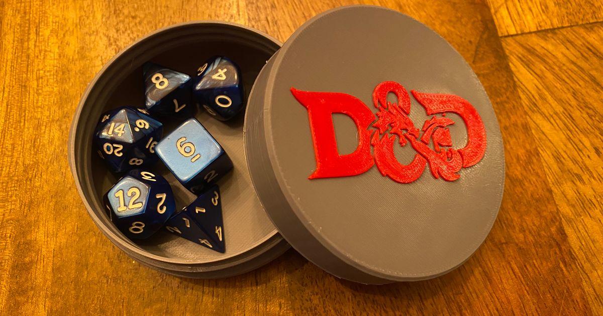 DnD Dice Jar by afourney Download free STL model