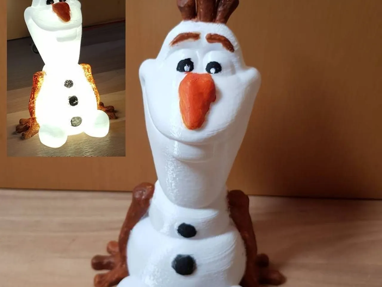 olaf easy print no support hollow by hedo3d download free stl model printables com