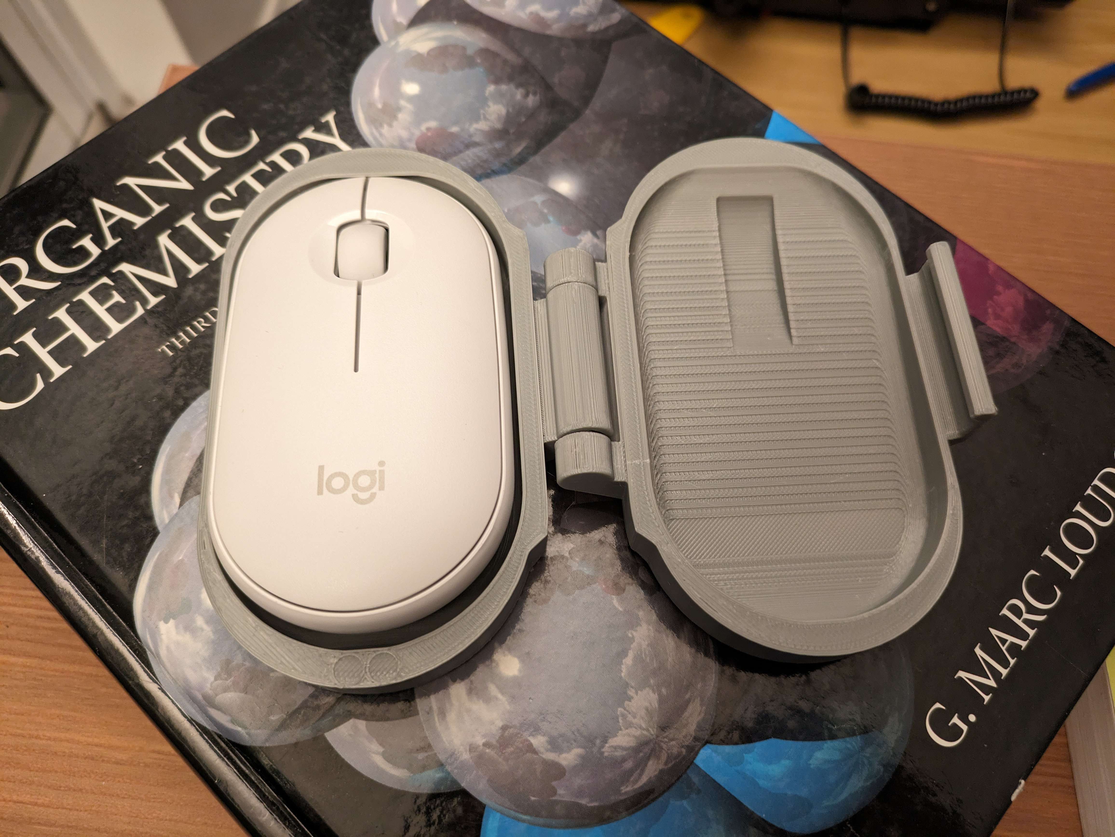 Logitech Pebble hinged mouse case