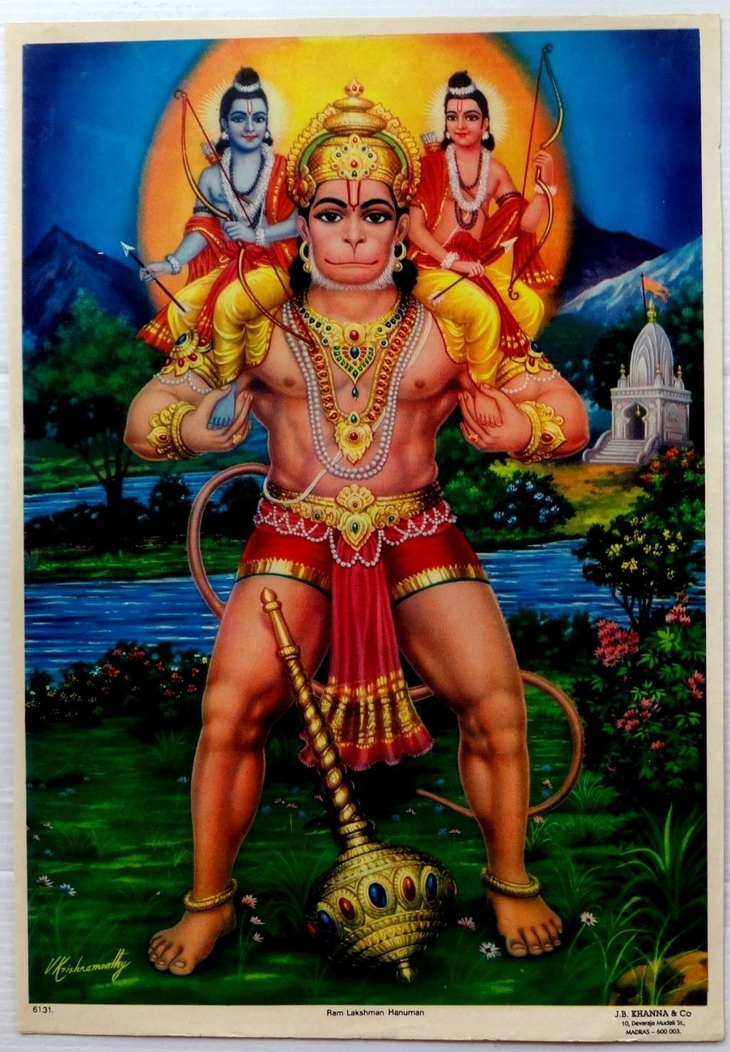 Hanuman Carrying Ram & Lakshman in Battle [Easy to Print Filament ...